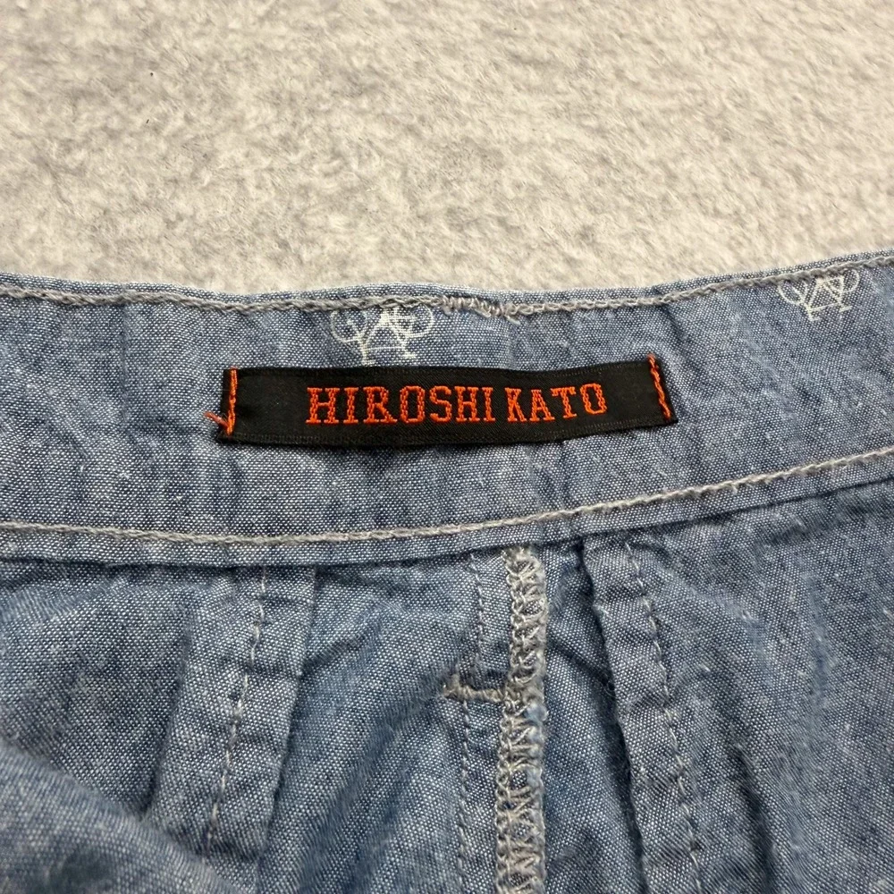 Hiroshi Kato Shorts Mens 32 Blue Beach Cruiser Cotton Made in USA